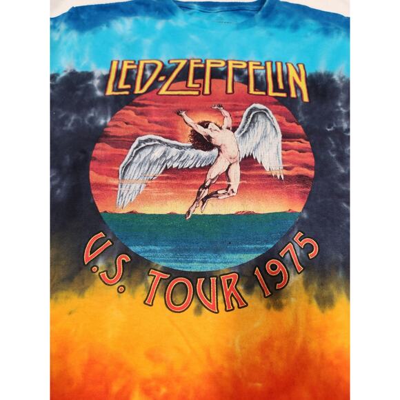 Led Zepplin tie dye tshirt - looks vintage but based on tag, it's modern - Picture 2 of 4
